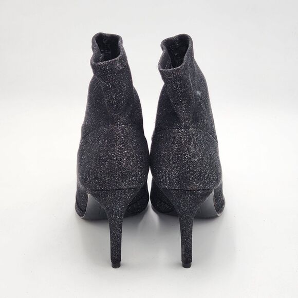 Brash Spicy Sparkle Black Sock Ankle Boots Size 8.5 - Picture 5 of 8